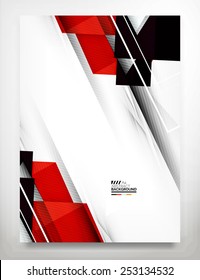 Flyer, Brochure Design Template, Business Abstract Geometric Background, Web or Print Design