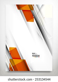 Flyer, Brochure Design Template, Business Abstract Geometric Background, Web or Print Design