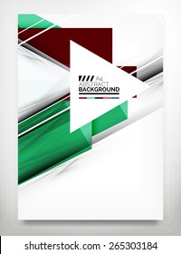 Flyer, Brochure Design Template, Business Abstract Geometric Background, Web or Print Design