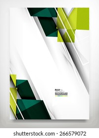 Flyer, Brochure Design Template, Business Abstract Geometric Background, Web or Print Design