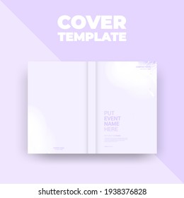 Flyer brochure design template cover. business cover size A4 template