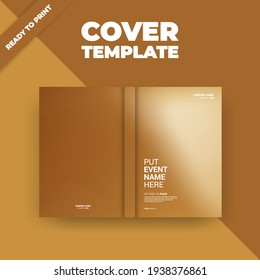 Tapa de la plantilla de diseño del folleto. plantilla de tamaño de cobertura de negocio A4