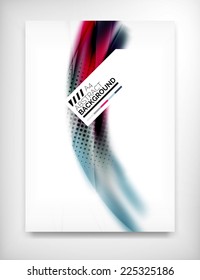 Flyer, Brochure Design Template, Geometric Shape Unusual Abstract Background