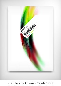 Volante, Plantilla de diseño de broche, Forma geométrica Fondo abstracto inusual