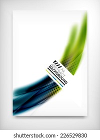 Flyer, Broschüre Design-Vorlage, Geometrische Form ungewöhnlicher abstrakter Hintergrund