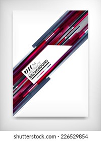 Flyer, Broschüre Design-Vorlage, Geometrische Form ungewöhnlicher abstrakter Hintergrund