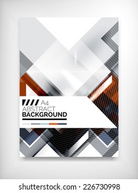 Flyer, Broschüre Design-Vorlage, Geometrische Form ungewöhnlicher abstrakter Hintergrund