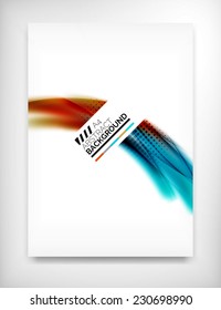 Flyer, Brochure Design Template, Geometric Shape Unusual Abstract Background