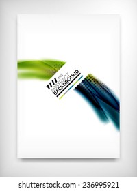 Flyer, Brochure Design Template, Geometric Shape Unusual Abstract Background