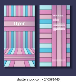 Flyer, Brochure Design Template, Geometric Shape Unusual Abstract Background