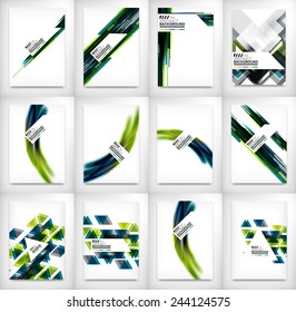 Flyer, Broschüre Design-Vorlage, Geometrische Form ungewöhnlicher abstrakter Hintergrund