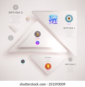 Flyer, Brochure Design Template. Geometric Abstract Modern Background. Mobile Technologies, Applications and Online Services Infographic Concept.