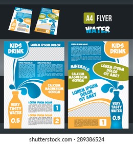 Flyer Brochure Design Template Water