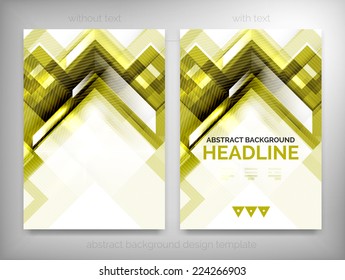 Flyer, Brochure Design Templates, Geometric Shape Unusual Abstract Backgrounds