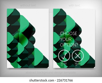 Flyer, Brochure Design Templates, Geometric Shape Unusual Abstract Backgrounds