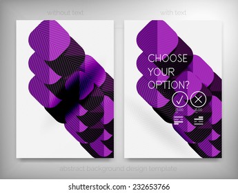 Volante, Plantillas de diseño de folleto, Forma geométrica Fondos abstractos inusuales