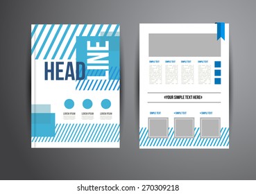 Flyer, Brochure Design Templates. Geometric Abstract Modern Backgrounds. Presentation, Brochure or Flyer Infographic Concept.