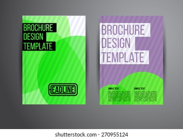 Flyer, Brochure Design Templates. Geometric Abstract Modern Backgrounds. Presentation, Brochure or Flyer Infographic Concept.