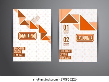 Flyer, Brochure Design Templates. Geometric Abstract Modern Backgrounds. Presentation, Brochure or Flyer Infographic Concept.
