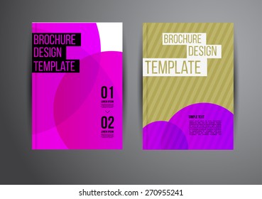 Flyer, Brochure Design Templates. Geometric Abstract Modern Backgrounds. Presentation, Brochure or Flyer Infographic Concept.
