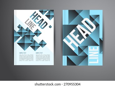 Flyer, Brochure Design Templates. Geometric Abstract Modern Backgrounds. Presentation, Brochure or Flyer Infographic Concept.
