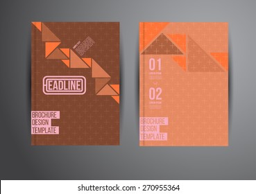 Flyer, Brochure Design Templates. Geometric Abstract Modern Backgrounds. Presentation, Brochure or Flyer Infographic Concept.