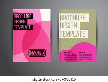 Flyer, Brochure Design Templates. Geometric Abstract Modern Backgrounds. Presentation, Brochure or Flyer Infographic Concept.