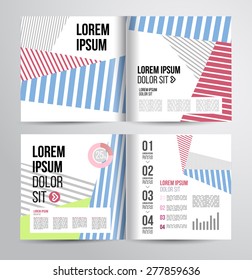 Flyer, Brochure Design Templates. Geometric Abstract Modern Backgrounds. Presentation, Brochure or Flyer Infographic Concept.