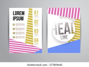 Flyer, Brochure Design Templates. Geometric Abstract Modern Backgrounds. Presentation, Brochure or Flyer Infographic Concept.