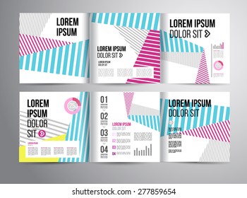 Flyer, Brochure Design Templates. Geometric Abstract Modern Backgrounds. Presentation, Brochure or Flyer Infographic Concept.