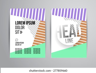 Flyer, Brochure Design Templates. Geometric Abstract Modern Backgrounds. Presentation, Brochure or Flyer Infographic Concept.