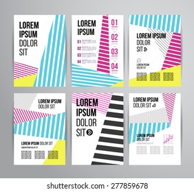 Flyer, Brochure Design Templates. Geometric Abstract Modern Backgrounds. Presentation, Brochure or Flyer Infographic Concept.