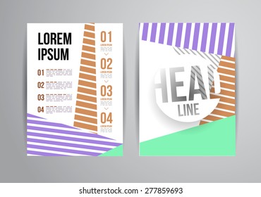 Flyer, Brochure Design Templates. Geometric Abstract Modern Backgrounds. Presentation, Brochure or Flyer Infographic Concept.