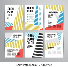 Flyer, Brochure Design Templates. Geometric Abstract Modern Backgrounds. Presentation, Brochure or Flyer Infographic Concept.