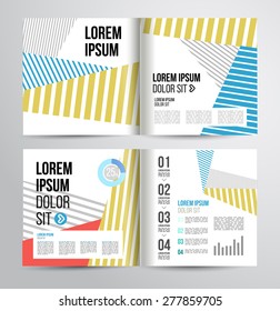 Flyer, Brochure Design Templates. Geometric Abstract Modern Backgrounds. Presentation, Brochure or Flyer Infographic Concept.