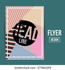 Flyer, Brochure Design Templates. Geometric Abstract Modern Backgrounds. Presentation, Brochure or Flyer Infographic Concept.