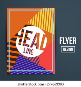 Flyer, Brochure Design Templates. Geometric Abstract Modern Backgrounds. Presentation, Brochure or Flyer Infographic Concept.