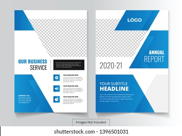 Flyer and brochure geometric cover design template