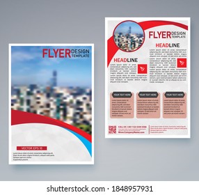 Flyer , brochure , leaflet ,cover design  a4 size vector
