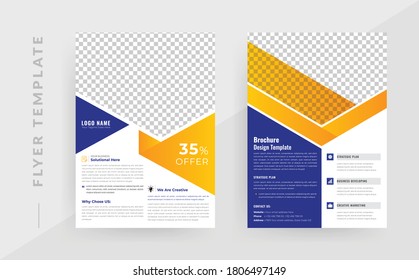 Flyer brochure leaflet design for corporate business