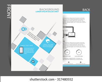 Flyer, brochure or magazine cover can be use for printing and marketing purpose , vector eps 10