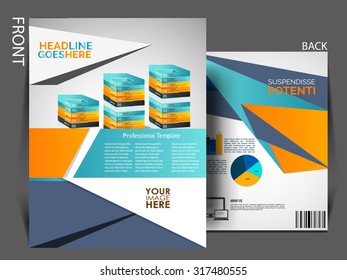 Flyer, brochure or magazine cover can be use for printing and marketing purpose , vector eps 10