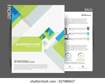 Flyer, brochure or magazine cover can be use for printing and marketing purpose , vector eps 10