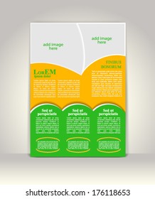 Flyer, brochure or magazine cover template