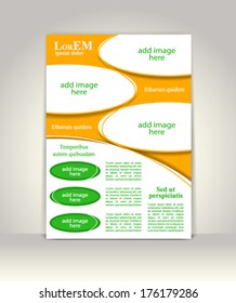 Flyer, brochure or magazine cover template