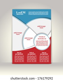 Flyer, brochure or magazine cover template