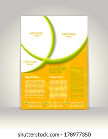 Flyer, brochure or magazine cover template