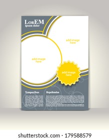 Flyer, brochure or magazine cover template