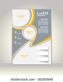 Flyer, brochure or magazine cover template