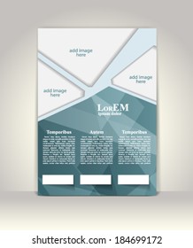 Flyer, brochure or magazine cover template